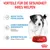 Texte en allemand : VORTEILE FÜR DIE GESUNDHEIT IHRES WELPEN. Weiche Textur für Milchzähne, starke körpereigene Abwehrkräfte, Gehirnentwicklung. Royal Canin.