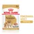 Plic hrană umedă ROYAL CANIN Pomeranian Adult 85 g, text vizibil: Bone & Joint Support, textură fină, imagine câine Pomeranian și hrană în bol.