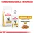 Royal Canin Urinary S/O Moderate Calorie para gatos, disponible en seco y húmedo. Texto visible: 'Morsels in gravy', 'TAMBIÉN DISPONIBLE EN HÚMEDO'. Imagen de croquetas en salsa.