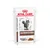 Royal Canin Veterinary Gastrointestinal kattenvoer, thin slices in gravy. Afbeelding van een kat op de verpakking.