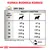 Ruokintaohje koiralle: painon ja kunnon mukaan päivittäinen annos 2–20 kg, normaalipaino 49–273 g, ylipainoinen 41–230 g. Metabolinen energia 3287 kcal/kg. Vettä tarjottava.