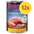 Confezione da 12 lattine Rock Classic Pure, 400 g, con carne di manzo e pollo. Testo visibile: 100% fresh ingredients & grain-free recipe, with beef & chicken.