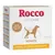 Rocco DietCare Hepatic, 6 x 300 g, poulet, flocons d’avoine et fromage cottage. Mention : Highly digestible protein. Illustration de chien avec symbole foie.