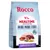 Сухой корм для собак Rocco Mealtime Sensitive Chicken & Duck, 1 кг. 70 % ингредиентов животного происхождения, без зерна, с курицей и уткой. Видны куски мяса, овощи на упаковке.