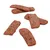 Tranches de friandises à mâcher pour animaux, aspect viande séchée, sans emballage visible, posées sur fond blanc.
