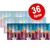 Пакети Rocco Sticks with poultry, изображение на куче, надпис '36 броя' в червен кръг. Видими стикчета и текст: Soft & easy to portion.