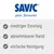 Savic. Niedriger Einstieg, abnehmbarer Rand, einfache Reinigung.