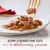 Slow-cooked fine cuts in a delicious sauce shown on a plate, with text highlighting the product’s texture and sauce.