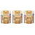 Lot de 3 sachets Lukullus Vitality Bites Adult, supports a good digestion, grain free, chicken with chicory and camomile, 200 g chacun. Texte en anglais sur l’emballage.