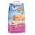 Arena aglomerante Tigerino Nuggies, aroma Baby powder, 14 L. Texto visible: firmer clumps, absorbs odour faster, no tracking, coarse-grained. Imagen de gato naranja en el envase.