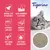 Tigerino Premium kattegrus. Natural clay of bentonite, ultra absorbent & efficient, extremely low-dust, immediate clumping, fast odour control, with cherry blossom scent. Tekst på engelsk.