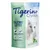 Opakowanie żwirku Tigerino Crystals Silicate Litter, 5 l, z aloesem. Widoczne ikony: lekki, zatrzymuje zapachy, hamuje rozwój bakterii, bezpyłowy. Biały kot na froncie.