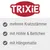 Trixie. Mehrere Kratzstämme, mit Höhle und Bettchen, mit Hängematte.