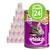 Set 24 conserve Whiskas pentru pisici adulte, etichetă mov cu imaginea unei pisici gri și text vizibil: '1+ Jahre', '100% komplett & ausgewogen'. Imagine produs și ambalaj. Set 24 conserve Whiskas pentru pisici adulte, etichetă mov cu imaginea unei pisici gri și text vizibil: '1+ Jahre', '100% komplett & ausgewogen'. Imagine produs și ambalaj.