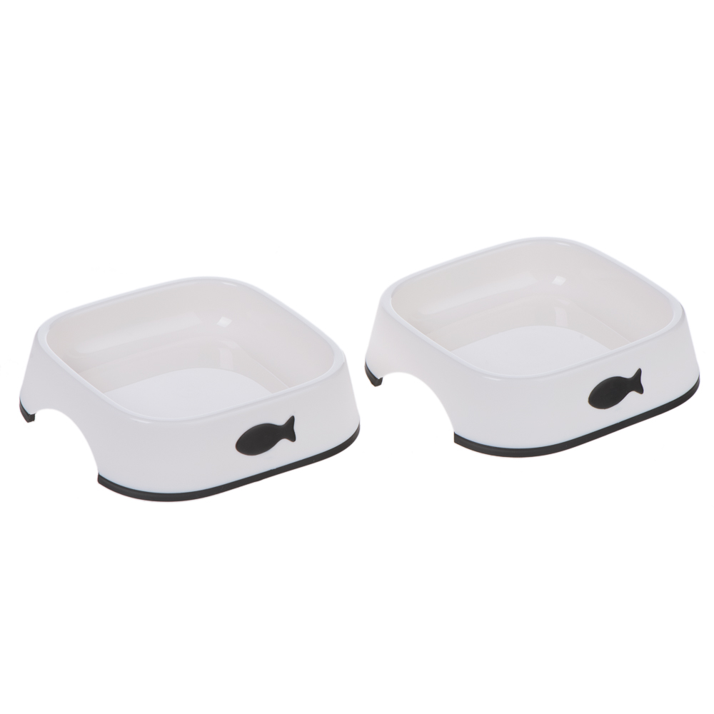 Fotografie produktu: Plastová miska Little Fish 2dílná sada - 2 x 200 ml, d 13,5 x š 13,5 cm