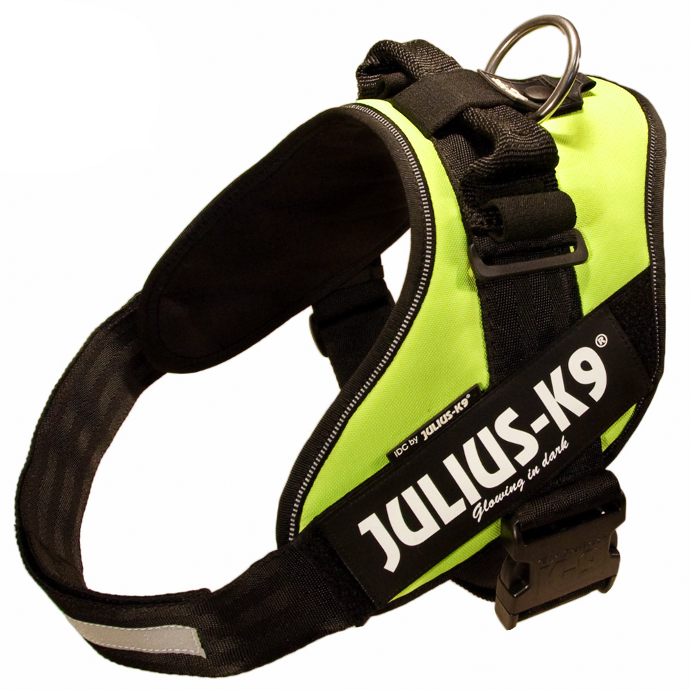 Fotografie produktu: Julius-K9 IDC®-postroj - neonově zelený - Velikost XL: Obvod hrudi 71 - 96 cm