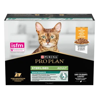 PURINA PRO PLAN Sterilised Adult Maintenance  - Chicken (10 x 85g)
