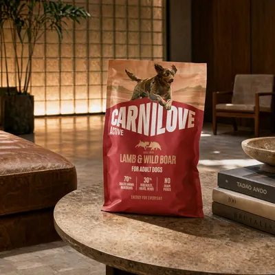 Carnilove Active Agneau et Sanglier pour chiens adultes, 70 % d’ingrédients d’origine animale, 30 % de légumes, fruits, herbes, sans céréales ni pommes de terre, Energy for Everyday. Carnilove Active Agneau et Sanglier pour chiens adultes, 70 % d’ingrédients d’origine animale, 30 % de légumes, fruits, herbes, sans céréales ni pommes de terre, Energy for Everyday.
