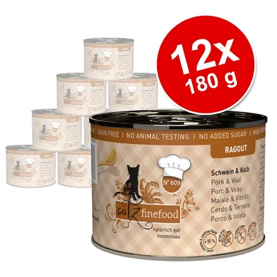 Pakiet catz finefood Ragout, 12 x 180 g / 190 g