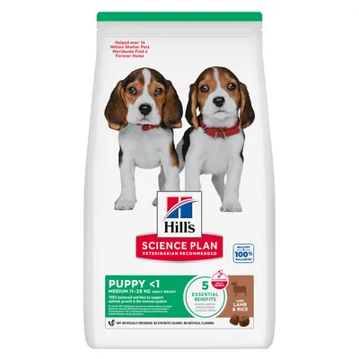 Hill's Science Plan Puppy <1 Medium with Lamb & Rice - dog dry food