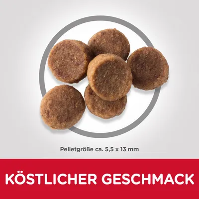 Pelletgrösse ca. 5,5 x 13 mm. Köstlicher Geschmack.