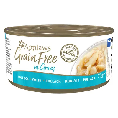 Applaws Grain Free in Gravy, treska tmavá, 100 % prírodné ingrediencie, 70g konzerva. Applaws Grain Free in Gravy, treska tmavá, 100 % prírodné ingrediencie, 70g konzerva.