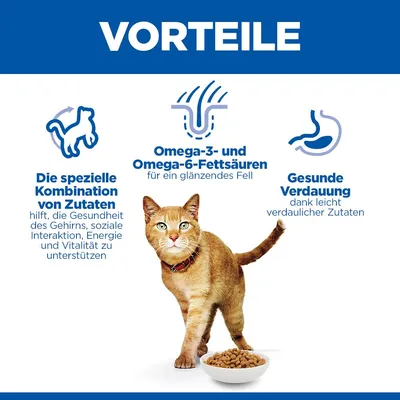 Hill's Science Plan Mature Adult Senior Vitality poulet, riz pour chat