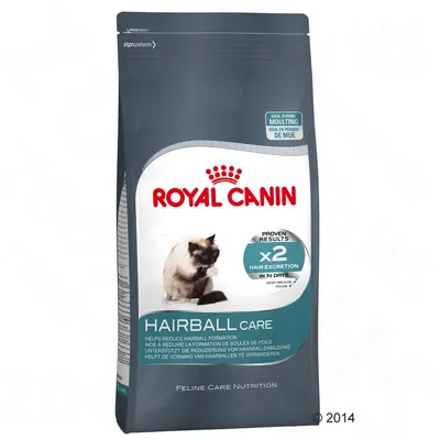 Royal Canin Hairball Care, unterstützt die Reduzierung von Haarballenbildung. Bewährte Ergebnisse: x2 Haarabgabe in 14 Tagen. Ideal während des Fellwechsels.