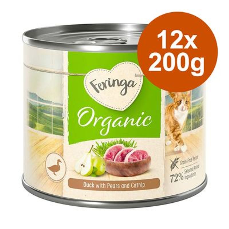 Lot Feringa Organic bio 12 x 200 g pour chat