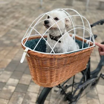 Aumüller Hondenfietsmand voor Bagagedrager met Tralies