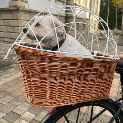 Aumüller Hondenfietsmand voor Bagagedrager met Tralies