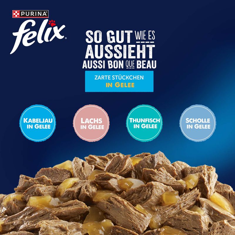 Felix Tendres Effilés en gelée 24 x 85 g pour chat
