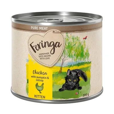 Feringa Pure Meat Kitten, poulet avec potiron et cataire, 200 g.