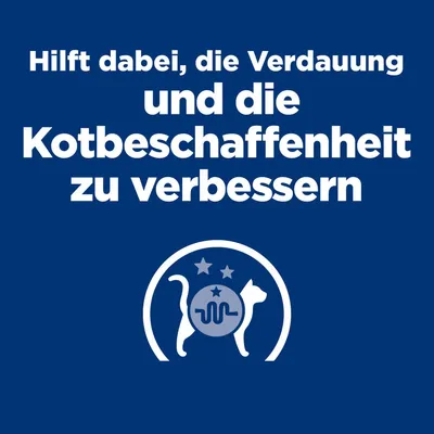 Hilft dabei, die Verdauung und die Kotbeschaffenheit zu verbessern. Hilft dabei, die Verdauung und die Kotbeschaffenheit zu verbessern.