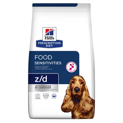 Hill's Prescription Diet z/d Food Sensitivities. Veterinärrekommenderad, ActivBiome+, lämplig vid foderintolerans.