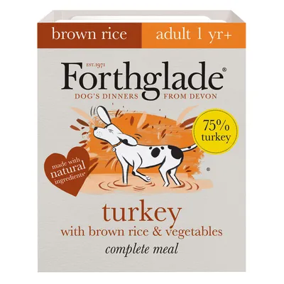 Turkey with brown rice and vegetables complete meal, 75% turkey, made with natural ingredients, suitable for adult 1 year plus, brown rice included.
