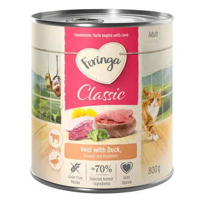 Feringa Classic Meat Menù 6 x 800 g umido per gatti