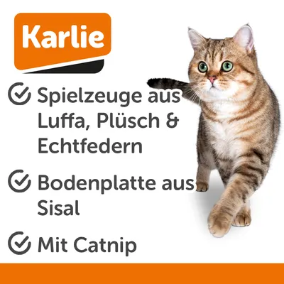 Jouet Karlie Nava en sisal et luffa pour chat