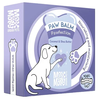 Max & Molly Urban Pets Paw Balm kókuszdióval és sheavajjal. 100% természetes, ápoló és hidratáló.