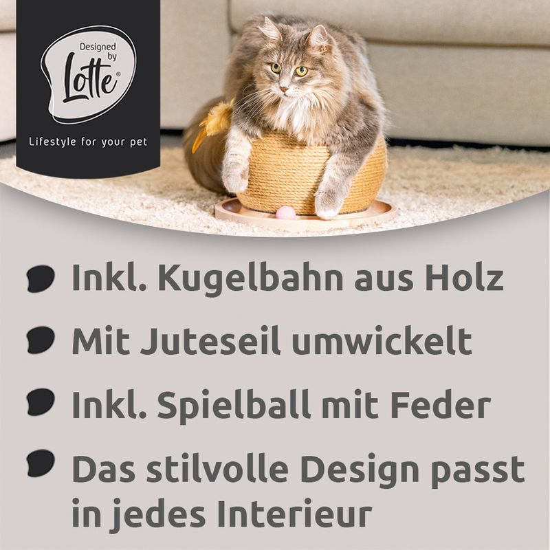 Designed by Lotte Holz-Kratzball mit Kugelbahn