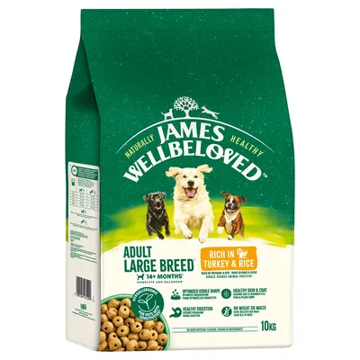 James Wellbeloved Adult Large Breed Dog Hypoallergenic kalkun og ris