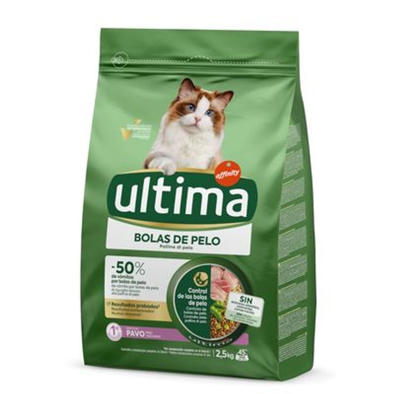 Ultima Cat Hairball - Kalkoen & Rijst Kattenvoer