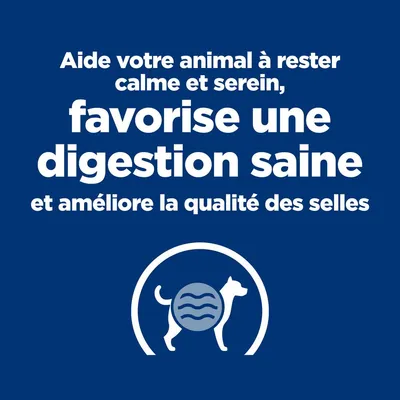 Aide votre animal à rester calme et serein, favorise une digestion saine et améliore la qualité des selles