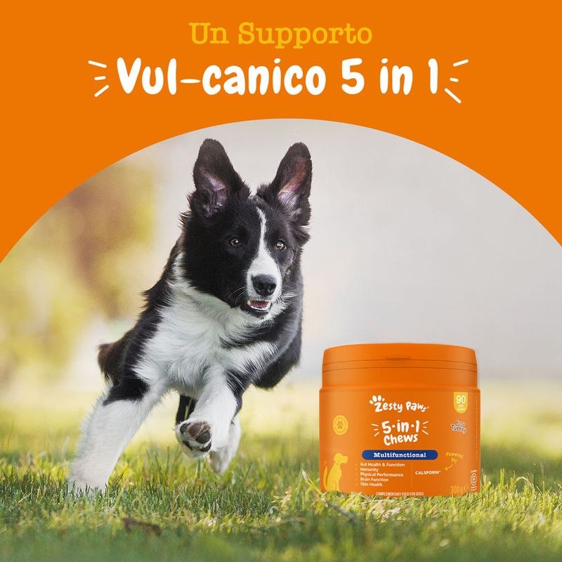 Zesty Paws 5-in-1 Chews Tacchino