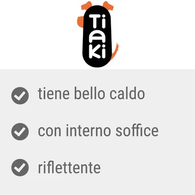 Tiaki, tiene bello caldo, con interno soffice, riflettente