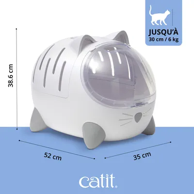 catit Cage de transport, dimensions : 52 x 35 x 38,6 cm. Convient aux animaux jusqu'à 30 cm et 6 kg. catit Cage de transport, dimensions : 52 x 35 x 38,6 cm. Convient aux animaux jusqu'à 30 cm et 6 kg.