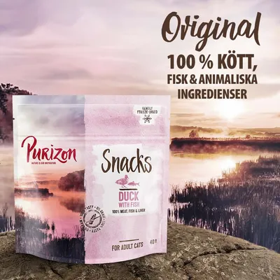 Blandat provpack: Purizon Snacks 2 x 40 g