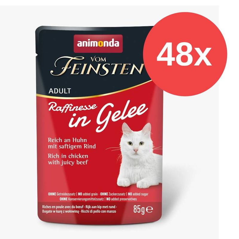 Sparpaket Animonda Vom Feinsten Adult Raffinesse in Gelee 48 x 85 g