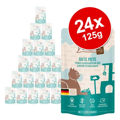 MjAMjAM Pure Meat Pouches Saver Pack 24 x 125g