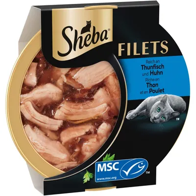 Sheba Feine Filets 16 x 60 g comida húmida para gatos
